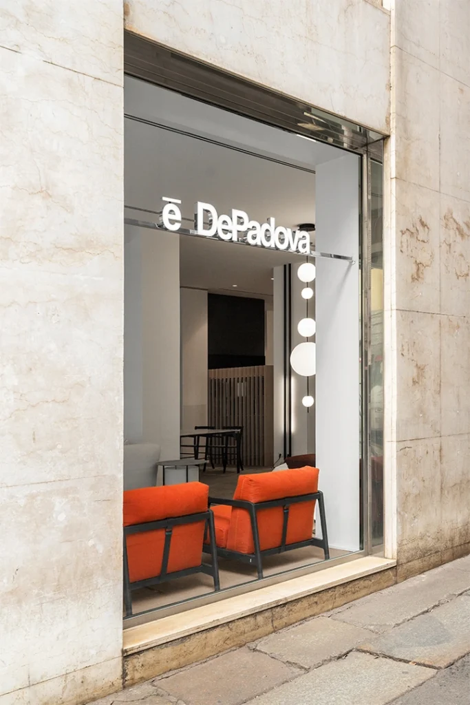 SHOWROOM DE PADOVA MILANO VIA MANZONI 171