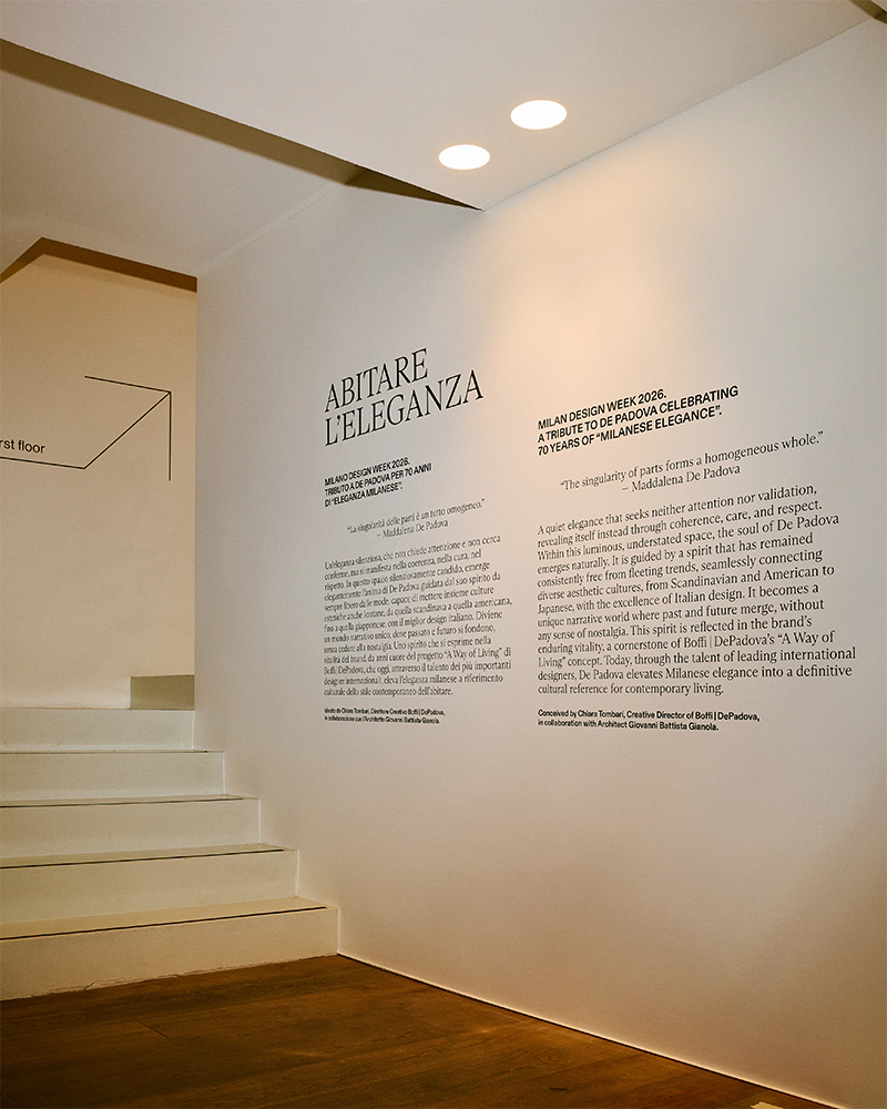 De Padova Santa Cecilia Showroom Milano1