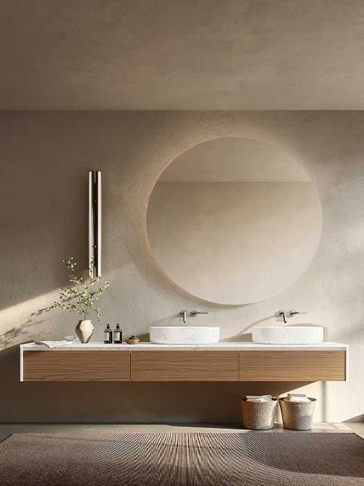 Lavabo Round Sabbia Stone